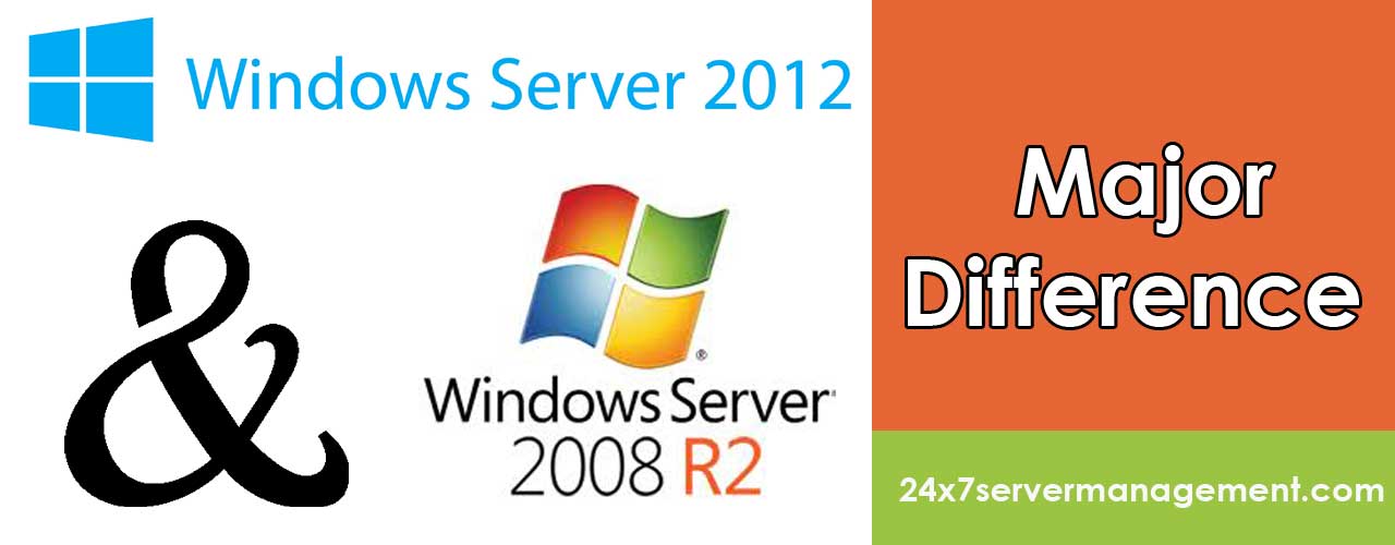 Misforståelse efter det tang Post, Differences between Windows server 2008R2 - 2012